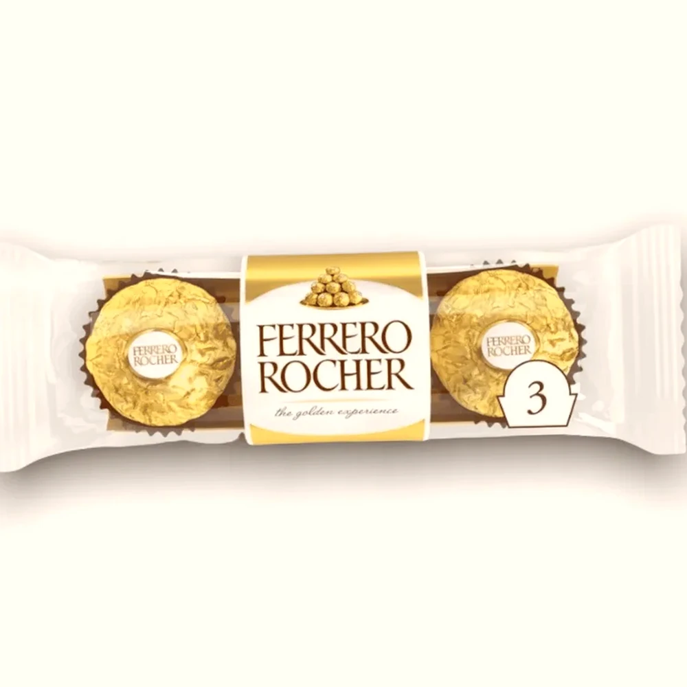 CHOLOLATE FERRERO ROCHER COM 3UN, imagem ilustrativa