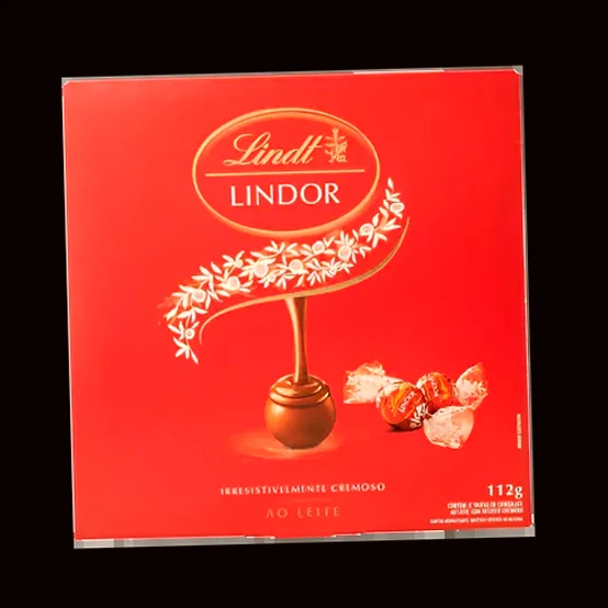 Lindt Lindor Ao Leite - Chocolate Cremoso 112g, imagem ilustrativa