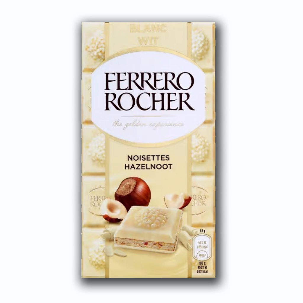 Chocolate Ferrero Rocher Branco, imagem ilustrativa