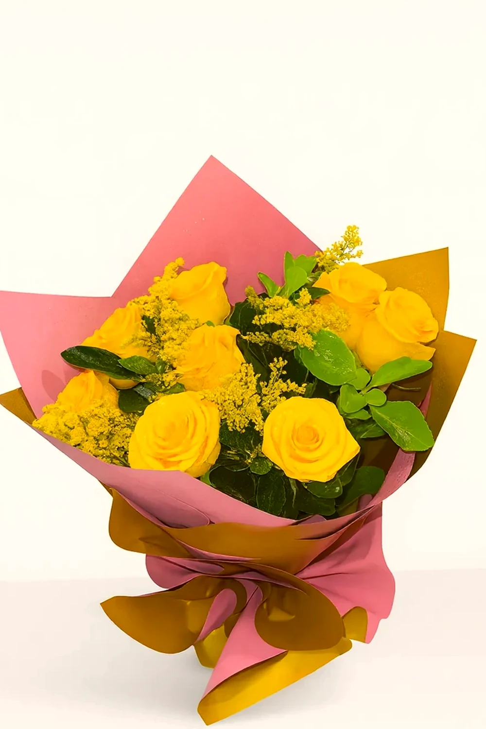 Buquê 8 Rosas Amarelas, imagem ilustrativa